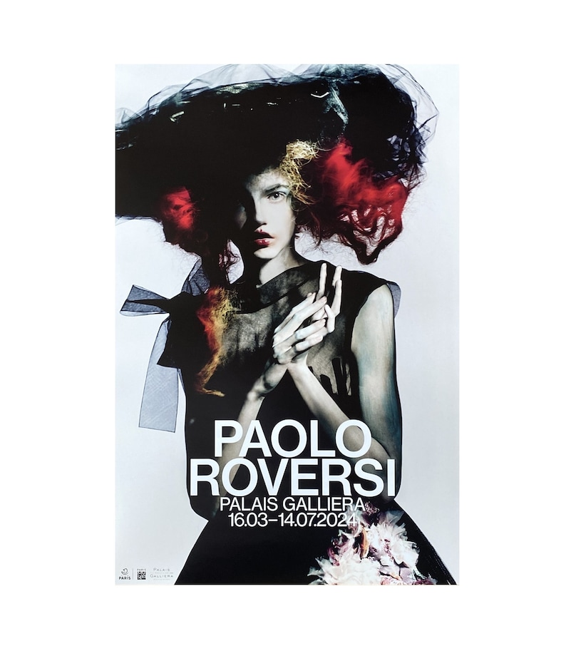 Affiche de l'exposition Paolo ROVERSI 2024 Musée de la mode, Palais Galliera Paris Photographie de mode Icône image 1