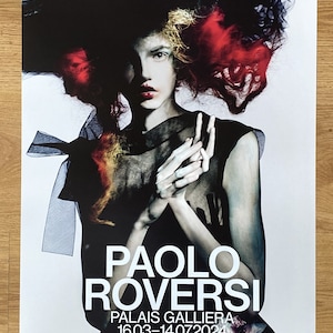 Affiche de l'exposition Paolo ROVERSI 2024 Musée de la mode, Palais Galliera Paris Photographie de mode Icône image 3