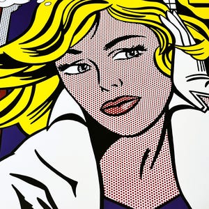 Roy LICHTENSTEIN exhibition poster - M-Maybe - Modern Art - Pop Art - Home Decor - Wall Decor