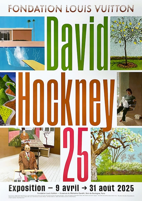 David HOCKNEY - Exhibition Poster - Louis Vuitton Foundation 2025