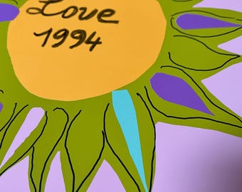 Vintage YSL 1994 LOVE Poster - Rare First Edition - Yves Saint