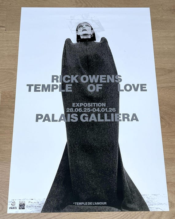Rick Owens, 'temple of Love' Exhibition Poster - Galliera Museum