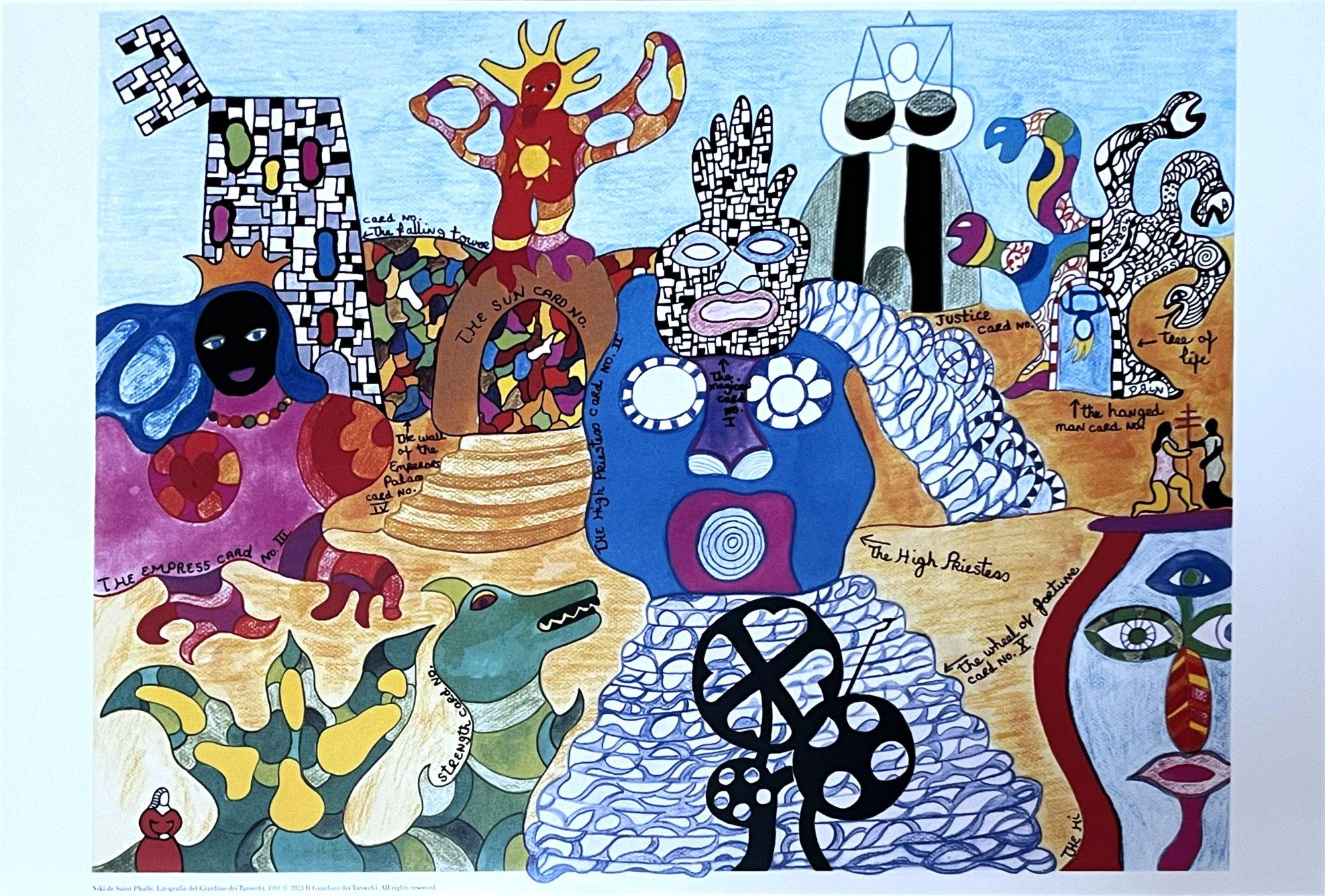 Niki de Saint Phalle - Ausstellungsplakat - Tarot Garten - Moderne