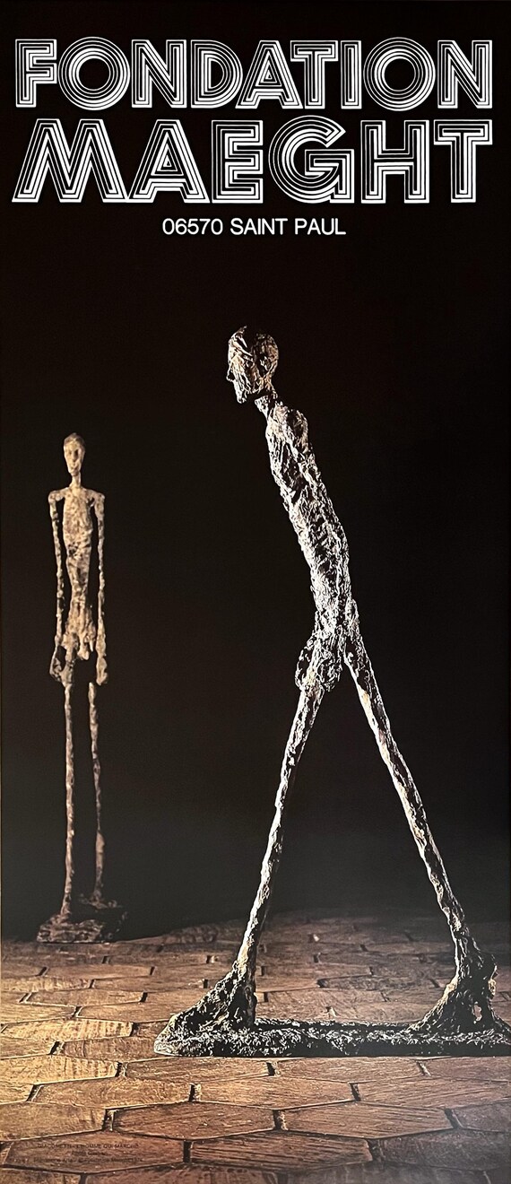 Alberto GIACOMETTI Exhibition Poster, Man Walking (1960) - Museum