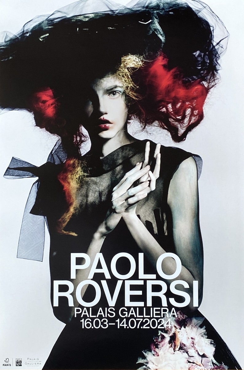 Affiche de l'exposition Paolo ROVERSI 2024 Musée de la mode, Palais Galliera Paris Photographie de mode Icône image 2