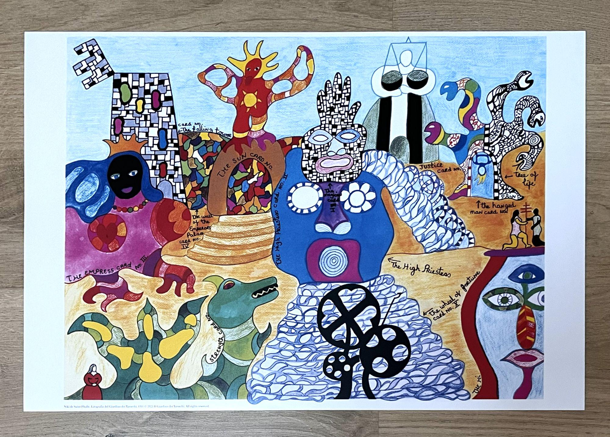 Niki De Saint Phalle - Exhibition Poster - Tarot Garden - Modern