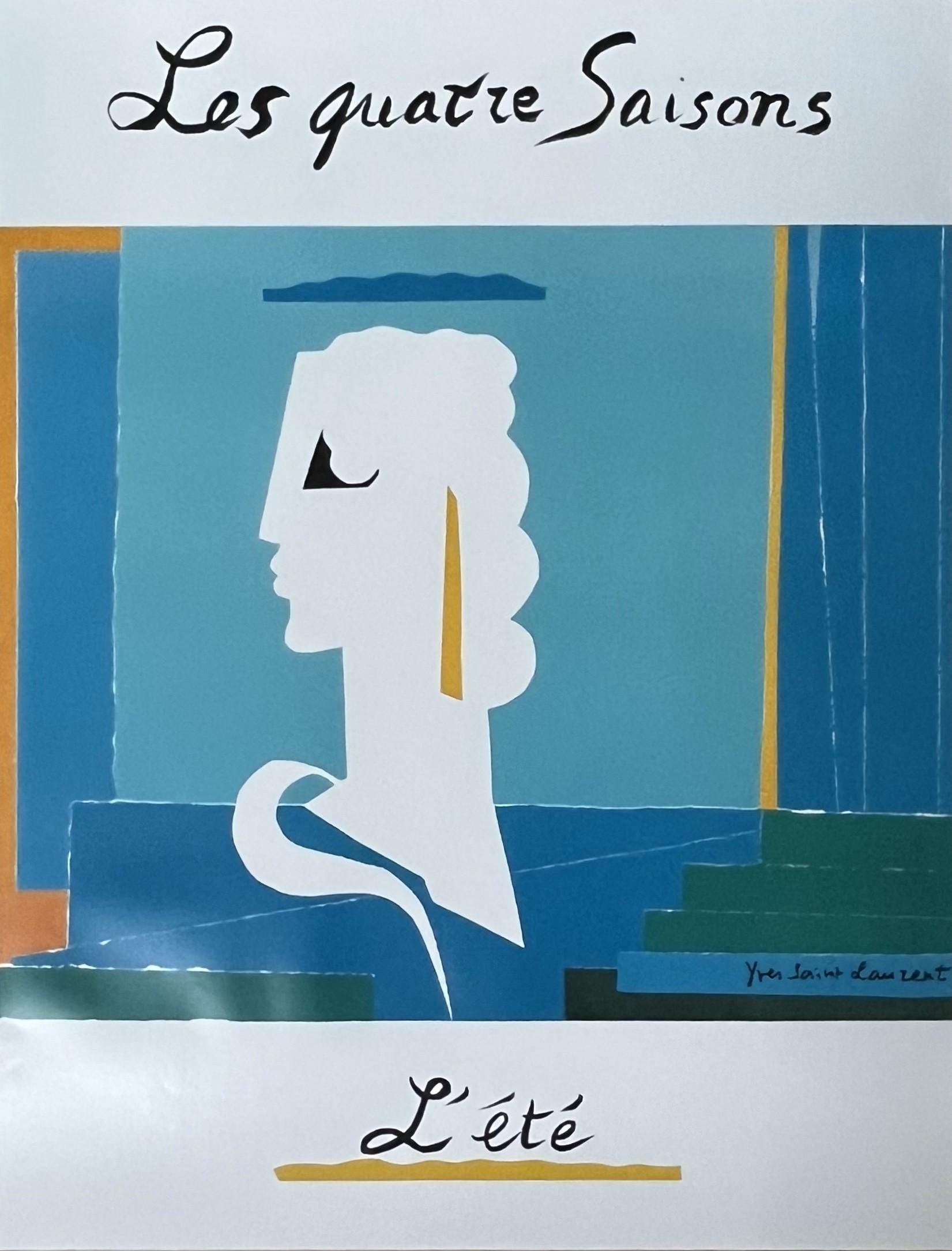 YSL Yves Saint Laurent Poster - Four Season: Summer - 1983