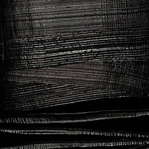 Pierre SOULAGES, Manifesto della mostra - Stampa originale - Grande formato (60 x 97 cm) - Arte moderna - Nero - Decorazione per la casa - Decorazione murale