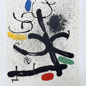 Joan MIRO, 1971 Vintage Lithograph - DLM Paris
