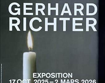ゲルハルト・リヒター展ポスター - ルイ・ヴィトン財団 パリ 2025 新品