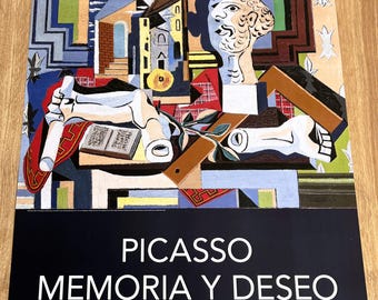 May include: A poster for the Museo Picasso Málaga featuring a colorful abstract artwork. The poster includes the text "PICASSO MEMORIA Y DESEO" and the dates "14 noviembre 2025 – 12 abril 2026". The museum's name is at the top.
