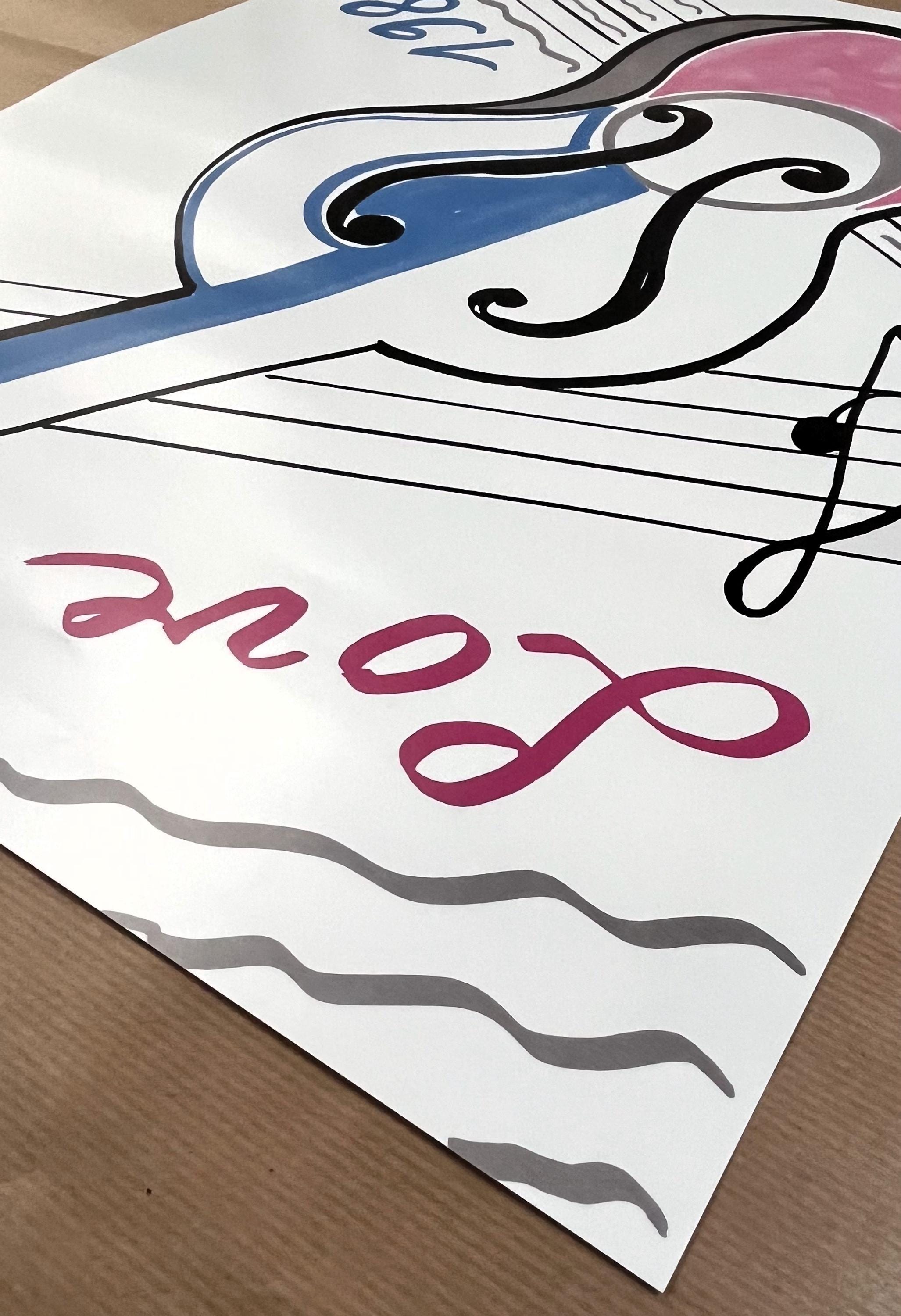 YSL 1980 LOVE Poster, Yves Saint Laurent - - Etsy