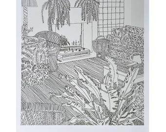 Jonas Wood Original Art Poster - 24.0