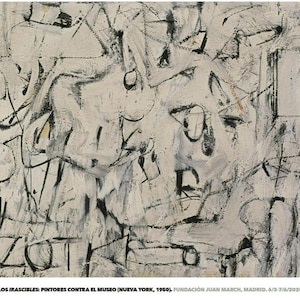 Willem DE KOONING, exhibition poster - 2020 - Madrid Museum - Modern art - Abstract Expressionism