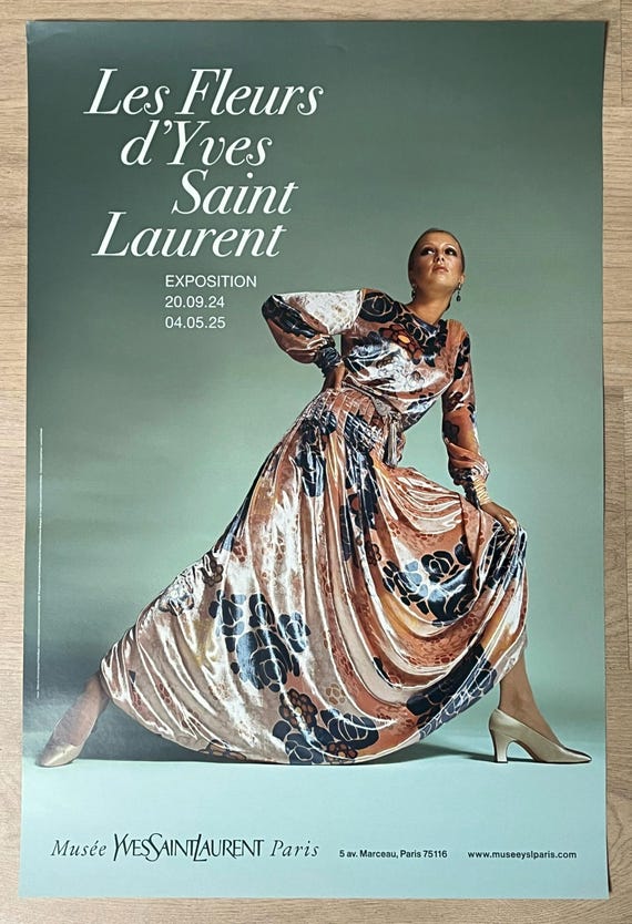 YSL 'flowers' Exhibition Poster – Yves Saint Laurent Museum, Paris