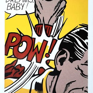 Roy LICHTENSTEIN Ausstellungsplakat - 2012 - Sweet Dreams Baby - Moderne Kunst - Pop Art - Home Decor - Wand Dekor
