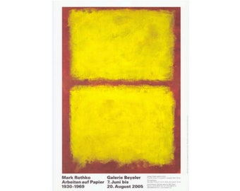 Affiche de l'exposition MARK ROTHKO - Tirage original rare (2005) - Art moderne - vintage