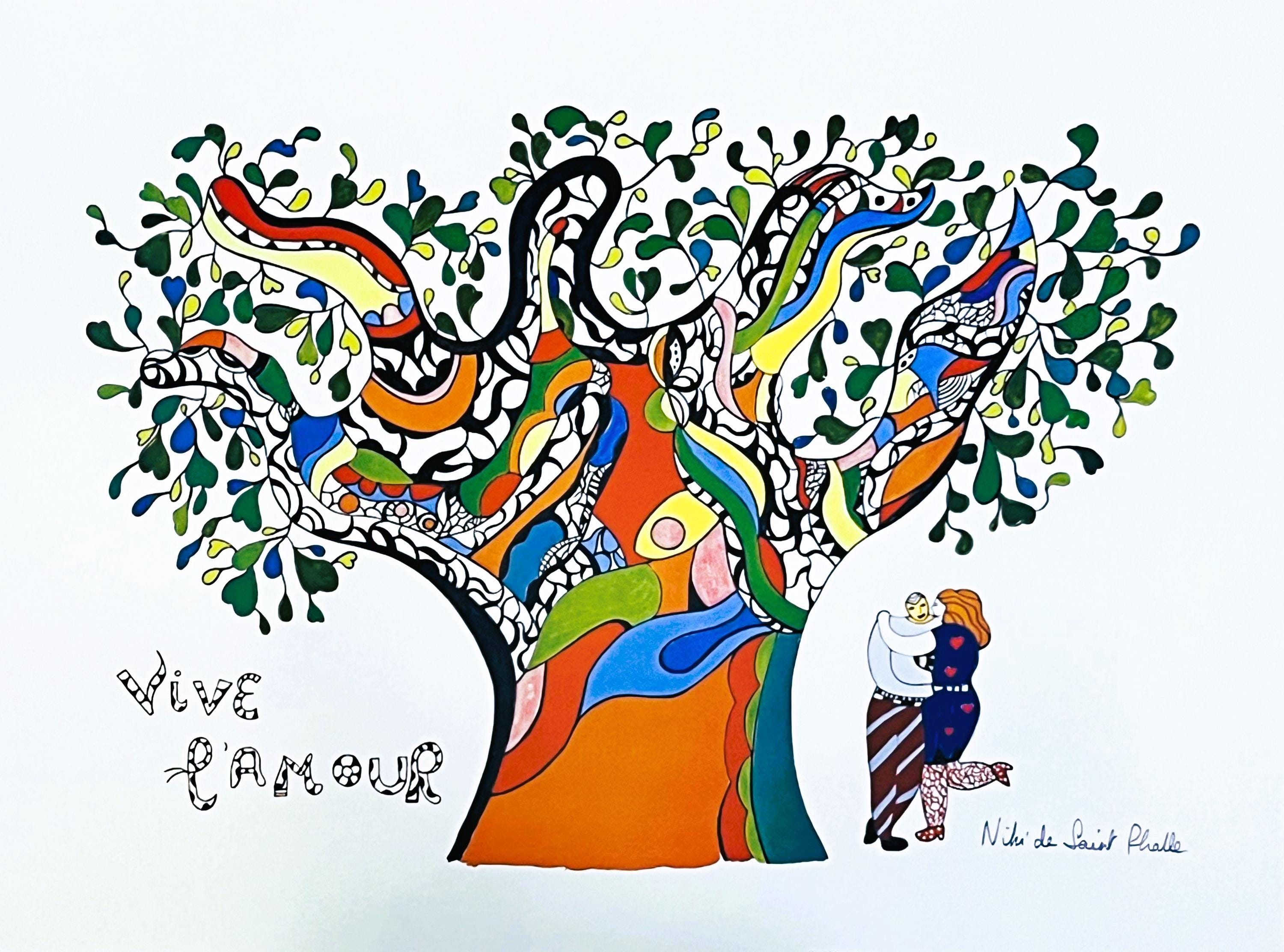 Niki De Saint Phalle Poster - Large Size 97/67 Cm - Vive L Amour