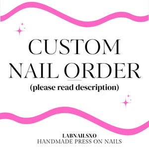 Custom Press On Nails | Handmade | Reusable | Customised | Recreation Nails | Made to Order | Gel Nails | Gift for Her |