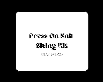 Press On Nail Sizing Kit