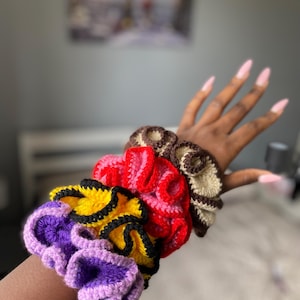 Jumbo Crochet Scrunchie: Handmade Hair Band