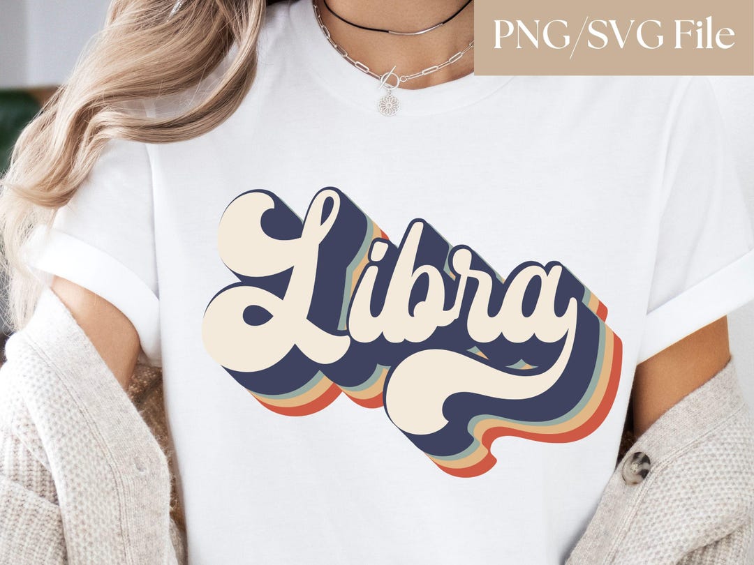 Libra Retro Libra Png, Libra Svg, Zodiac Png, Retro Zodiac Sign Svg, Svg for Cricut ...