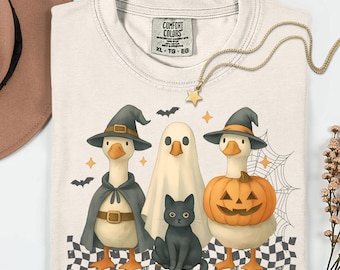Boo Ghost Goose Png, Halloween Goose PNG, Halloween Shirt, Autumn Png, Skeleton Goose, Halloween Sublimation Design, Pumpkin Goose Shirt Png
