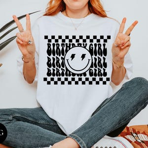 Birthday Girl PNG File, Birthday Shirt PNG, Retro Birthday Shirt Png, Digital File Download, Celebrate Birthday Party Shirt Png File
