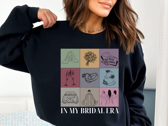 In My Bridal Era Png File, New Bride Tshirt Png, Wedding Planning png, Bridal Party Digital Download, Bride Era, Engagement Shirt Png