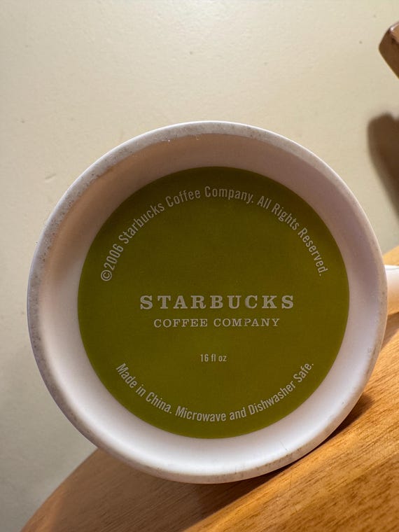 2006 Starbucks Serena Medium Blend Coffee Mug 16 fl oz 473 Made in China