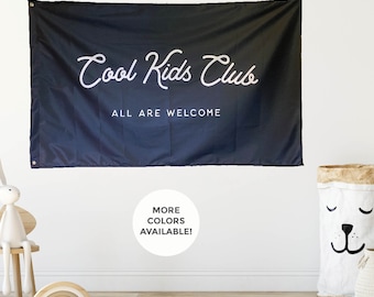 Cool Kids Club Flag, Large Playroom Decor Banner