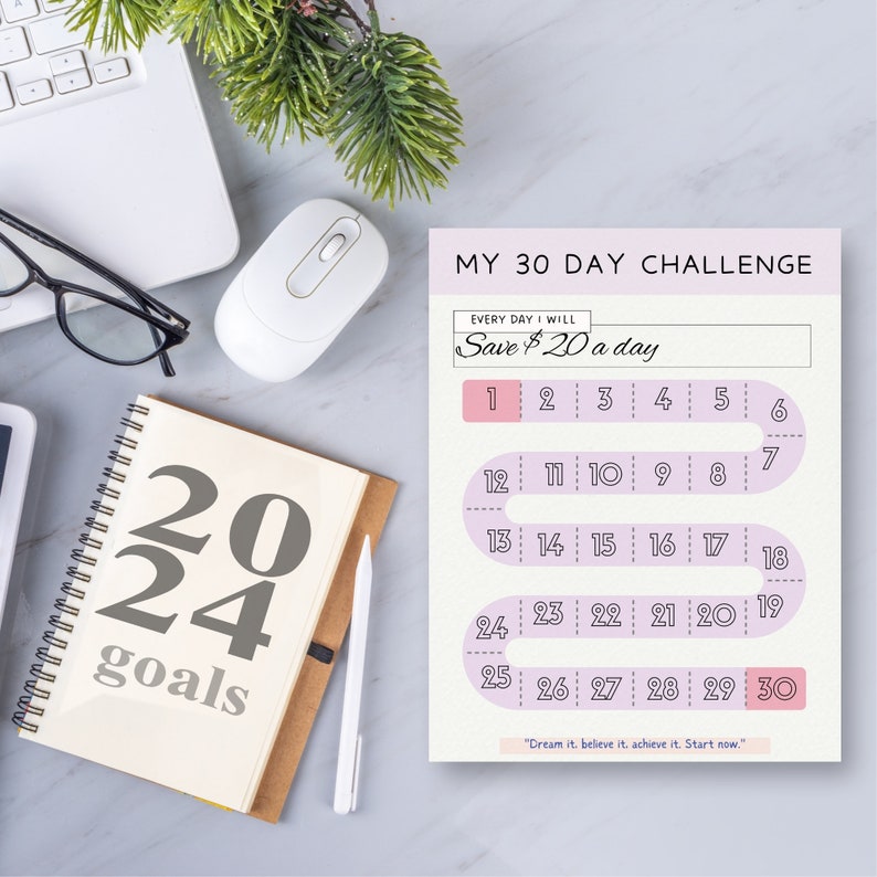 30 Day Challenge Printable: Goal & Habit Tracker (PDF) image 5