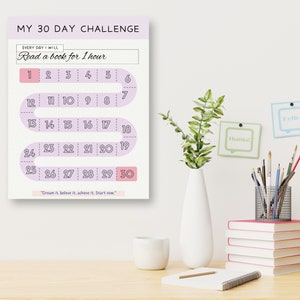 30 Day Challenge Printable: Goal & Habit Tracker (PDF) image 4
