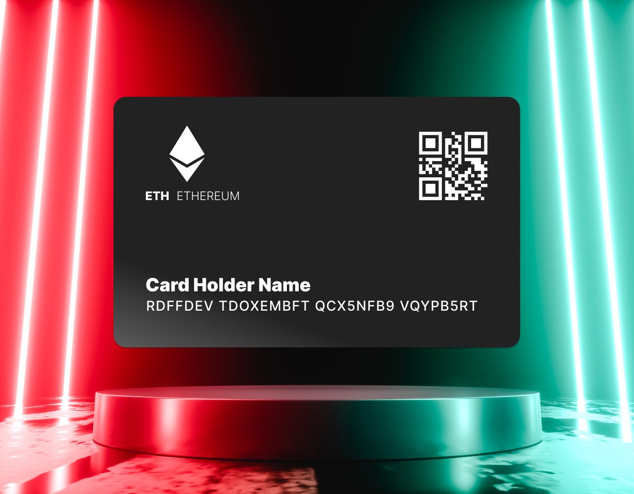 Crypto Wallet Metal Card (all Cryptos!) Accept Crypto in Person (bitcoin,  ETH, XRP, Solana and More) - Etsy