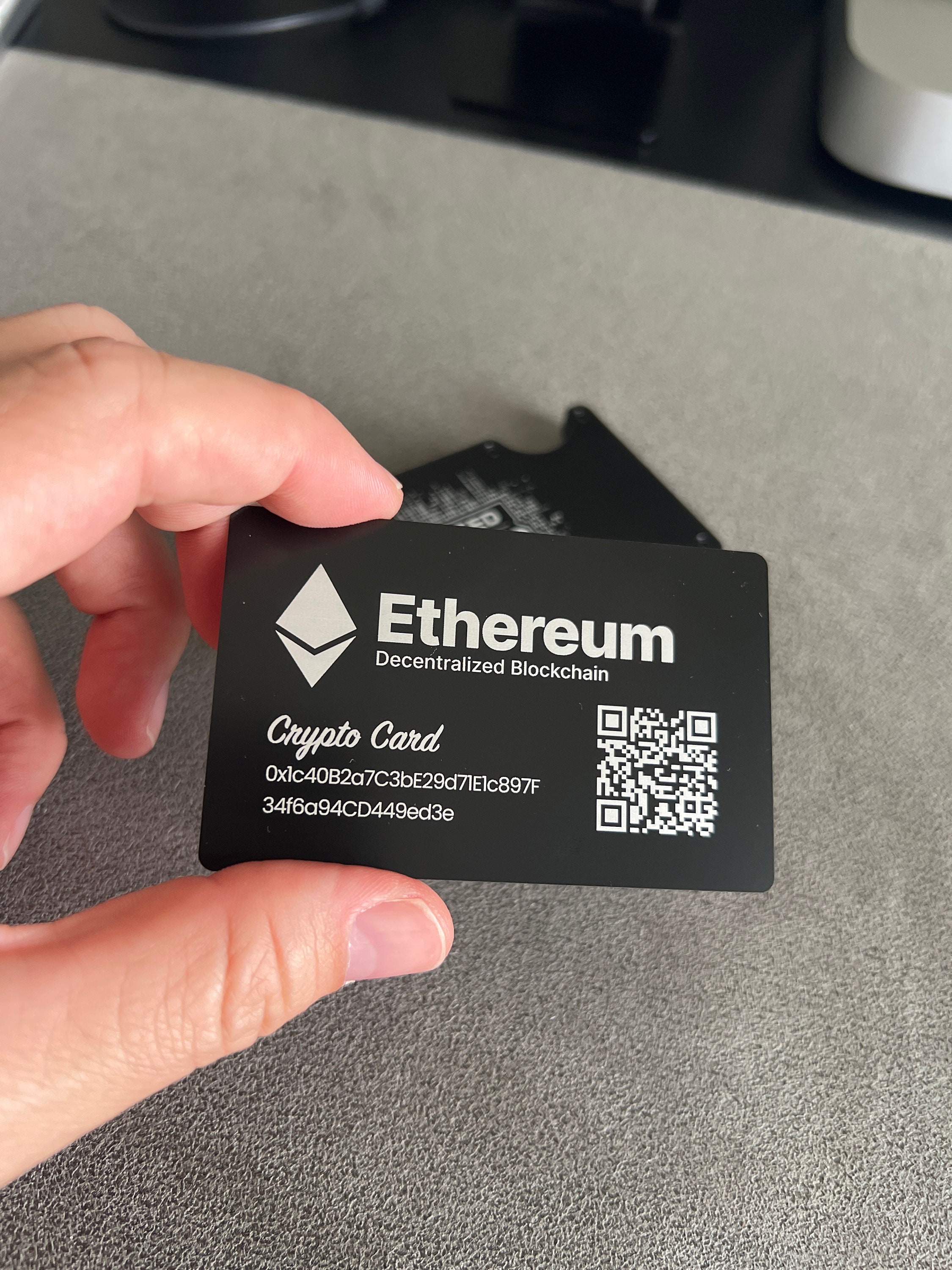 Crypto Wallet QR Premium Metal Card (all Cryptos!) Custom! - Etsy Israel