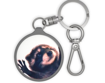 Racoon Pedro Raccoon | Keyring Tag | TikTok Keyring | Meme Must have | Keychain