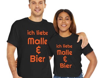I love Malle and beer | Mallorca Ballermann Apres Ski Party Shirt | Gift | Surprise | The absolute eye-catcher at every party