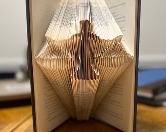 Scales of Justice Folded Book Art: Custom Law Gift