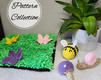 Spring Garden COLLECTION: Four Cat Toy Crochet Patterns
