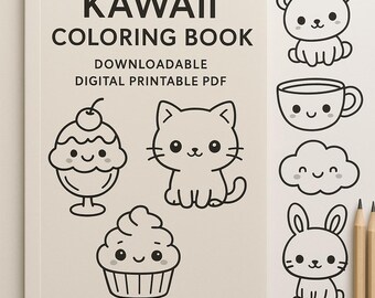 印刷可能な塗り絵 | 子供向けページ | PDFをすぐにダウンロード | かわいいぬり絵 | デジタル塗り絵