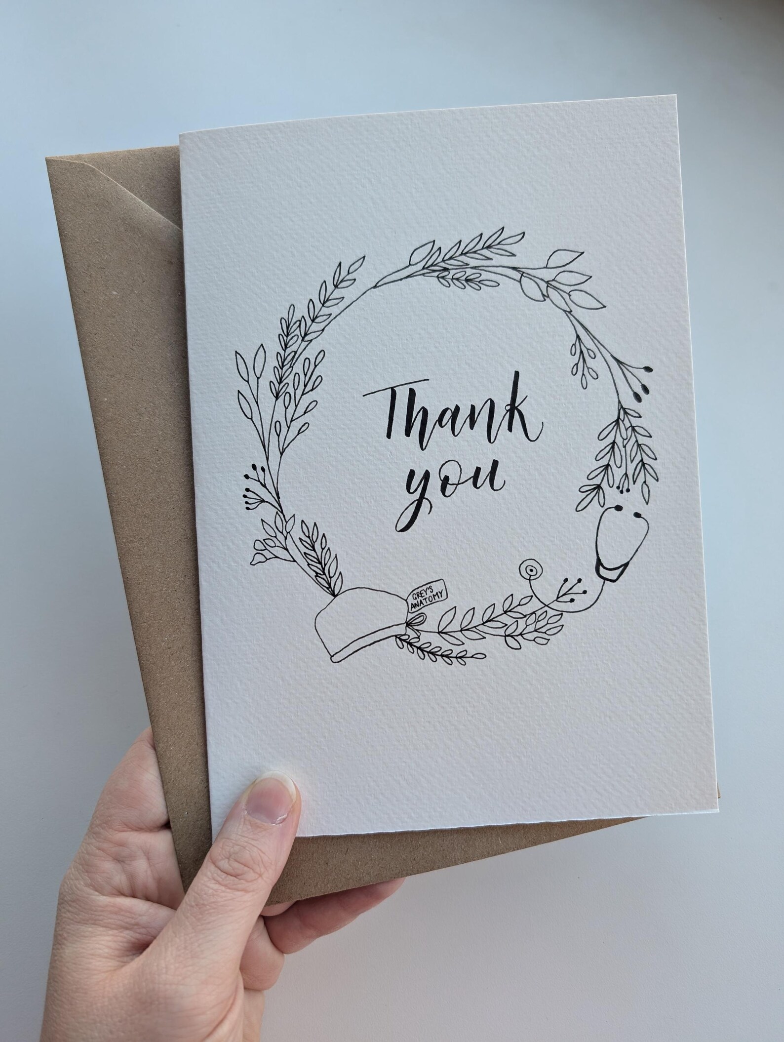Hand Lettered Personalised Card - Etsy