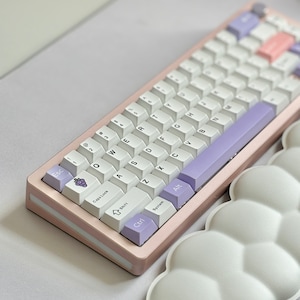Cherry profile - Cute lilac keycap set perfect gift for girl gamers