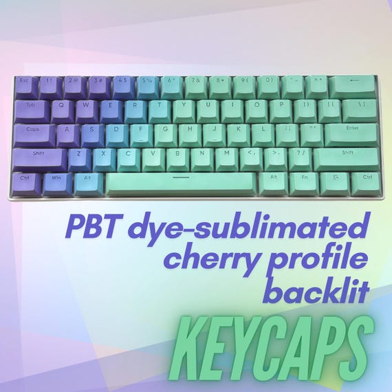 Gradient Keycaps ANSI Backlit Keycaps Dye Sublimated Made to Order for Mechanical Keyboards Slurp Juice Themed Gifts for gamers
