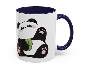 Taza de café con forma de panda