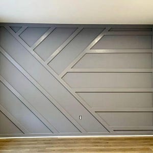 Op maat gemaakte accentmuurlijsten, prachtige muurkit, ontwerp randmuur, installatiekit met plattegronden, voorgesneden muurkit, asymmetrische wandplaten
