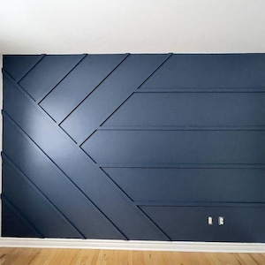 Op maat gemaakte accentmuurlijsten, prachtige muurkit, ontwerp randmuur, installatiekit met plattegronden, voorgesneden muurkit, asymmetrische wandplaten