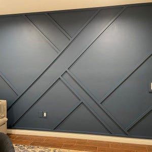 Op maat gemaakte accentmuurlijsten, prachtige muurkit, ontwerp randmuur, installatiekit met plattegronden, voorgesneden muurkit, asymmetrische wandplaten