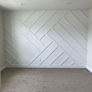 Op maat gemaakte accentmuurlijsten, prachtige muurkit, ontwerp randmuur, installatiekit met plattegronden, voorgesneden muurkit, asymmetrische wandplaten
