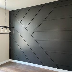 Op maat gemaakte accentmuurlijsten, prachtige muurkit, ontwerp randmuur, installatiekit met plattegronden, voorgesneden muurkit, asymmetrische wandplaten
