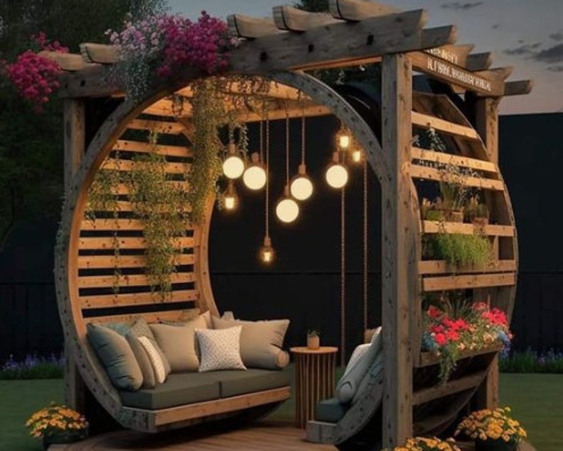Diy Backyard Patio, Diy Gazebo Plan, Diy Arbor Plan Pergola Plan,diy ...